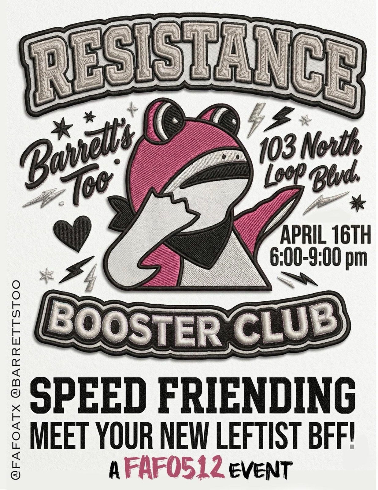 Resistance Booster Club Flyer
